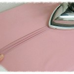 Пошив розовой блузки со складками